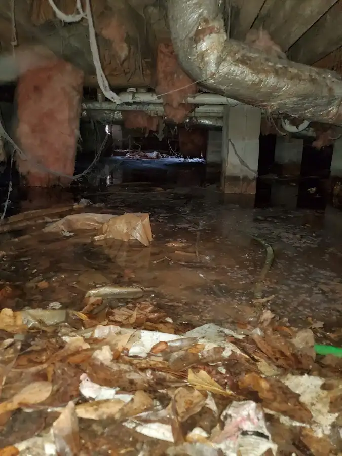 Crawl space flood assessment for Commercial Water Damage Restoration in Everett