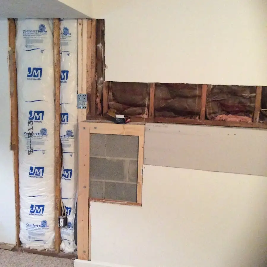 Wall insulation replacement during Structural Drying in Everett